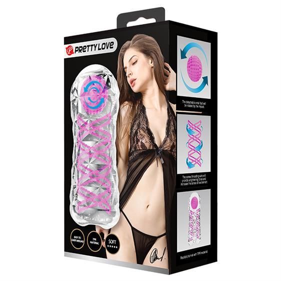 Мастурбатор - Pretty Love Transparent Reusable Masturbator Sex Aura | Зображення 3