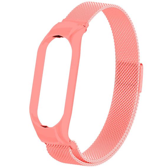 Ремешок Milanese Loop Design для Xiaomi Mi Band 7 Peach
