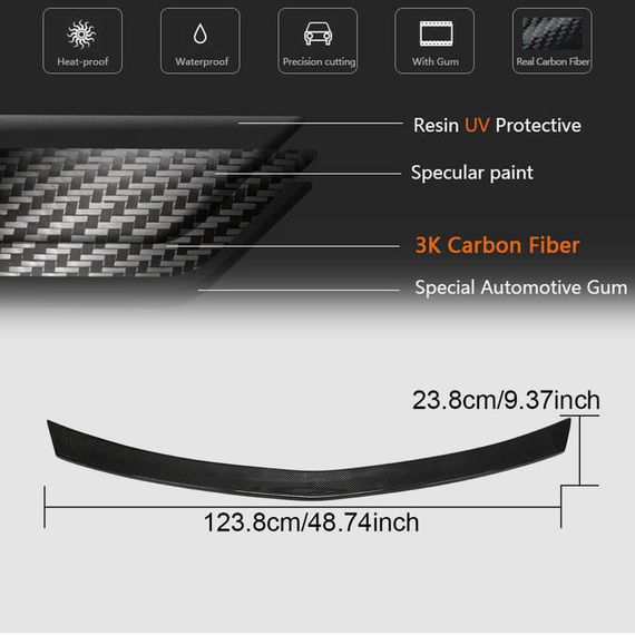 Спойлер V2 (Карбон) для Mercedes E-сlass W213 2016-2023 рр | Зображення 4