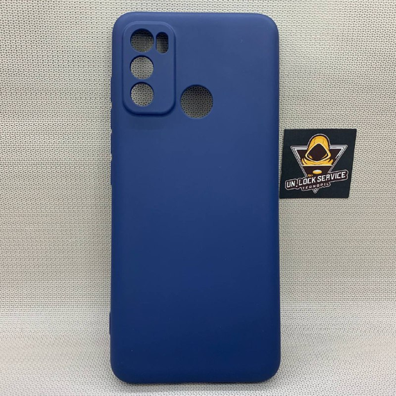 Motorola G60 SoftTouch Silicone Протиударний чохол софт тач Синій