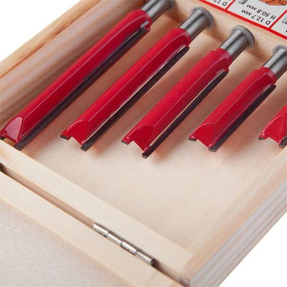 Набір фрез пазових прямих, 5 од. INTERTOOL HT-0075 | Зображення 5