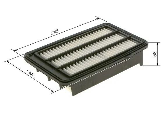 Фільтр повітряний HONDA CIVIC, BOSCH (F026400579) | Зображення 2