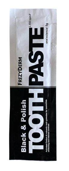 Зубна паста - пробник FREZYDERM TOOTHPASTE BLACK & POLISH, 5 гр.