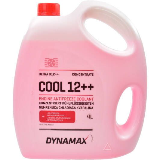 Конц. антифризу DYNAMAX COOL ULTRA G12++ червоний 4л.