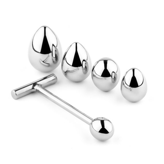 Анальна пробка зі змінними елементами - Jewellery Metal Anal Plug No. 3 | Зображення 3