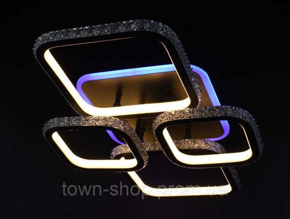Люстра потолочная LED A77074/2+2RGB-bk Белый 12х41х60 см. | Зображення 9