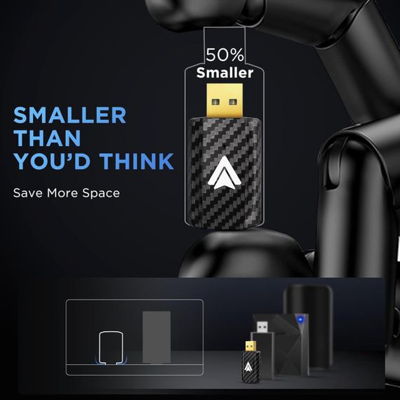 Бездротовий адаптер Android Auto для авто з 2017 року, перехідник з дротового Android Auto USB-A, USB-C, донгл для перетворення | Зображення 3