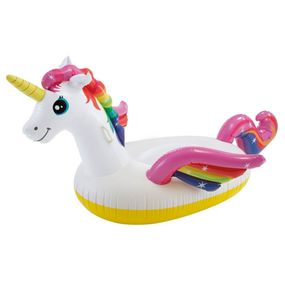 Детский надувной плотик Единорог 57561, 201х140х97 см