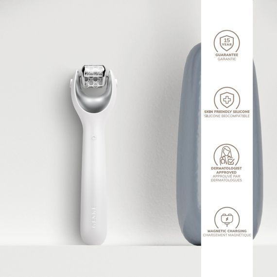 Електронний ролер для обличчя з мікроголками GESKE MicroNeedle Face Roller 9в1 white | Зображення 2