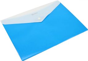 Папка-конверт А4 конверт на кнопке O35206 Optima, 2 отдела (4044572552064) Голубой