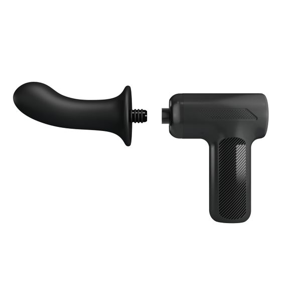 Вібромасажер пістолет Dj Doctor Massage Gun чорний, 12.1 х 3.8 Sex Aura | Зображення 4