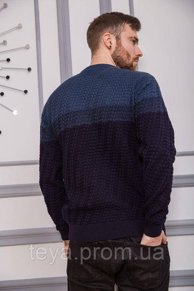 Свитер мужской, цвет джинс, размеры XL, L FA_001990 | Зображення 3