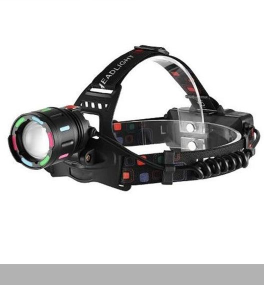 Налобний ліхтар з двома світлодіодами T6+COB Police T105-T6+COB зарядка microUSB, 2x18650, zoom (47294-T105_214)