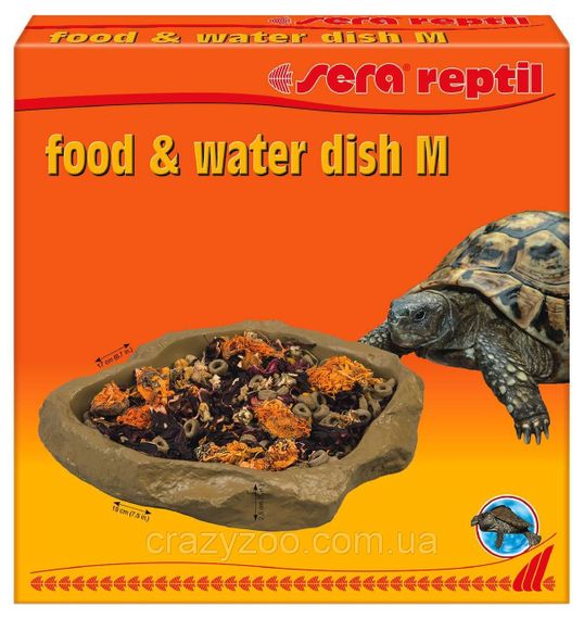 Миска для рептилій та амфібій Sera Reptil Food M 19х17х2.5 см 32036 | Зображення 1