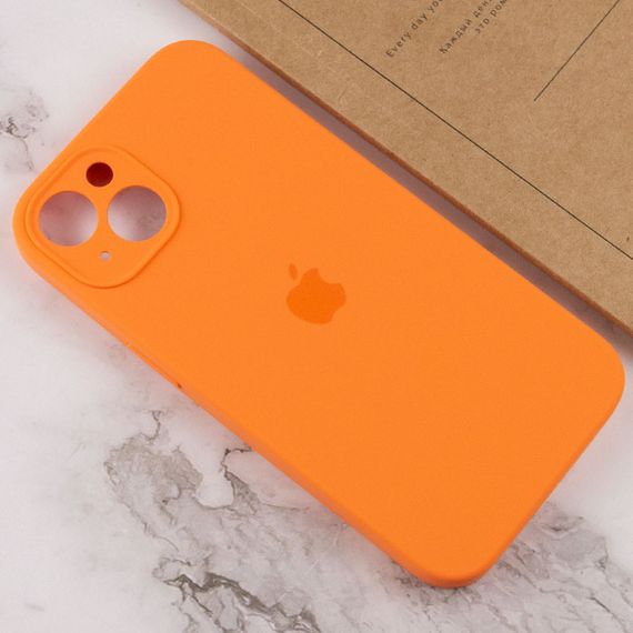 Чохол Silicone Case Full Camera Protective (AA) для Apple iPhone 14 Plus (6.7") Помаранчевий / Kumquat | Зображення 3