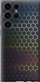 Чохол на Samsung Galaxy S23 Ultra Переливні стільники із силікону FCh (010201