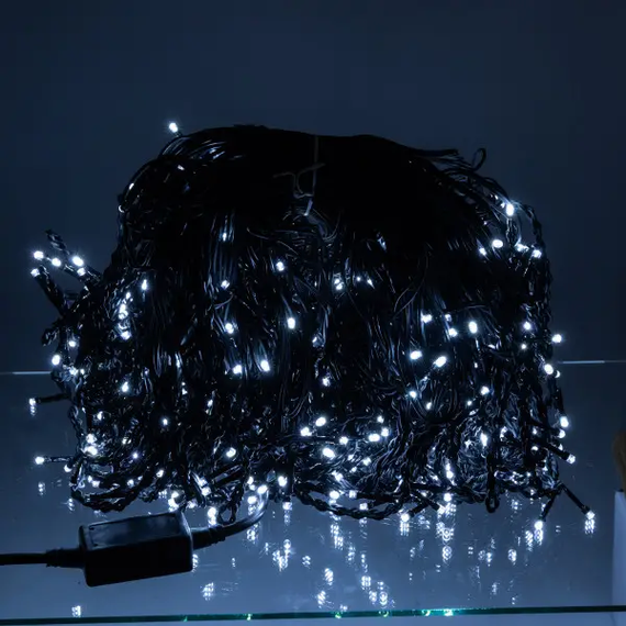 Уличная гирлянда Бахрома 50 м 840 LED черный провод Белый 50MBW | Зображення 2