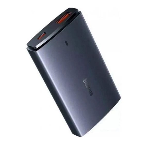 Мережевий зарядний пристрій Baseus GaN5 Pro Ultra-Slim Fast Charger C+U 65W Gray (With Mini White Cable Type-C 2 Type-C) | Зображення 3