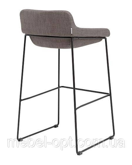 Стул барный Comfy (Комфи) Concepto мягкий серый, ткань рогожка | Зображення 5