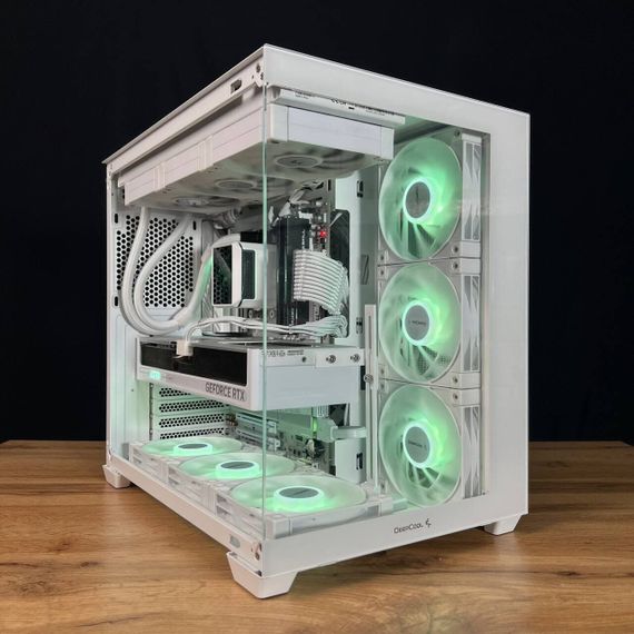 Ігровий ПК DeepCool CG530 WH Tower / AMD Ryzen 7 9700X (8 (16) ядер по 3.8 - 5.5 GHz) / 32 GB DDR5 / 2000 GB SSD M.2 / nVidia GeForce RTX 5070, 12 GB GDDR7, 192-bit / 750W б/в | Зображення 1