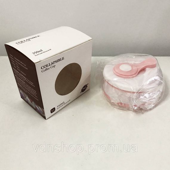 Силіконовий складаний похідний термостакан, Термо чашка для подорожей, Кухоль для походів та прогулянок EL-19 | Зображення 3