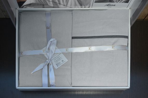 Постельное белье First Choice Ranforce Deluxe 200 х 220 см Alisa Grey | Зображення 4