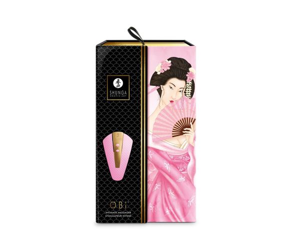 Кліторальний вібратор Shunga Obi Light Pink Sex Aura | Зображення 7