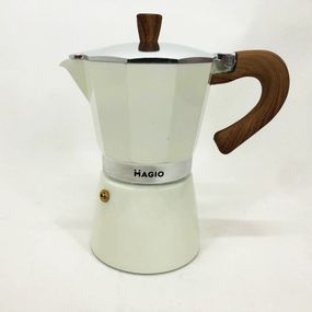 Гейзерная кофеварка из нержавейки Magio MG-1008, Гейзерная кофеварка для плиты, Гейзерная турка JO-752 для кофе