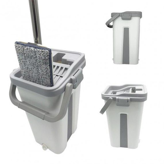 Швабра з відром комплект Scratch Cleaning Mop G3 Middle з автоматичним віджимом і складною ручкою | Зображення 2