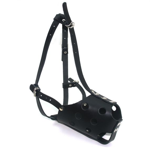 Намордник для собак Zoo-hunt кожа НС Доберман К черный