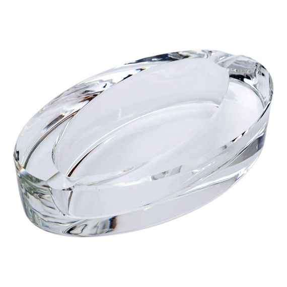 Стеклянная пепельница для сигарет 13х7.5х2.5 см пепельница декоративная настольная HP-4-133 | Зображення 1