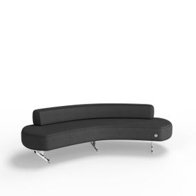 Трехместный диван FLEX 25 Ткань Черный