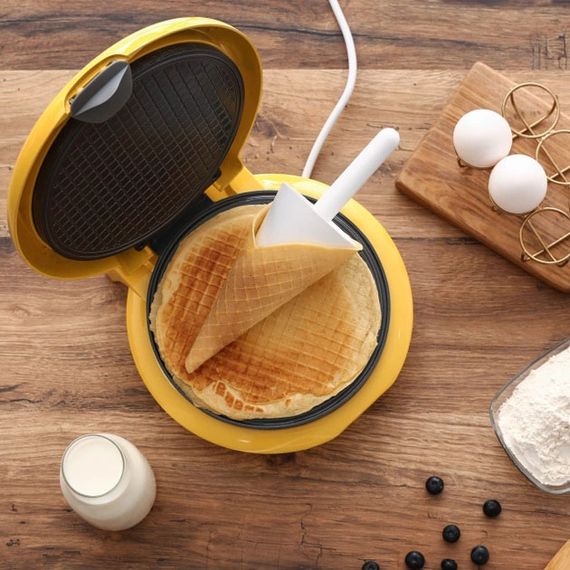 Вафельниця кругла Magio MG-397 1 секція 750 Вт, Електровафельниця для тонких вафель, електрична | Зображення 5