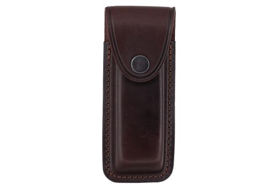 Чохол-В для складного ножа, ліхтарика з кнопкою XL (шкіра, велюр, коричневий) MAS
