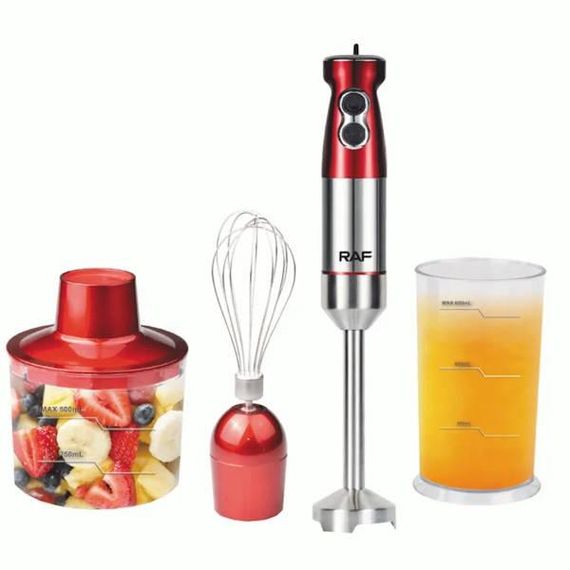 Блендер із насадкою віночка 1000Вт RAF R296 Червоний