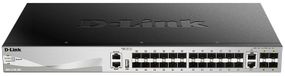 D-Link Комутатор DGS-3130-30S 24xSFP, 4xGE/SFP, 2x10GE, 4xSFP+, L3 (DGS-3130-30S)