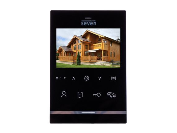 Комплект видеодомофона SEVEN DP-7542 black | Зображення 2