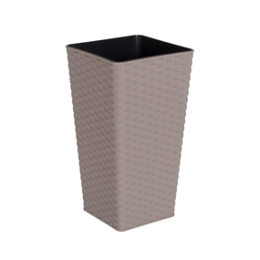 Вазон Ротанг 22*22*41,5 см квадратний какао Алеана