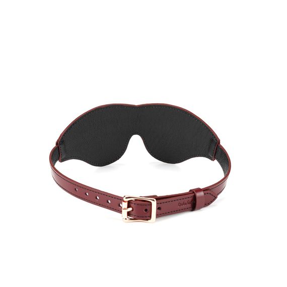 Шкіряна маска на очі Liebe Seele Wine Red Blindfold | Зображення 2