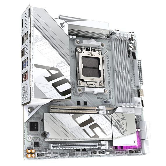 Материнская плата GIGABYTE B850M A ELT WF6E ICE (B850M AORUS ELITE WIFI6E ICE) | Зображення 1