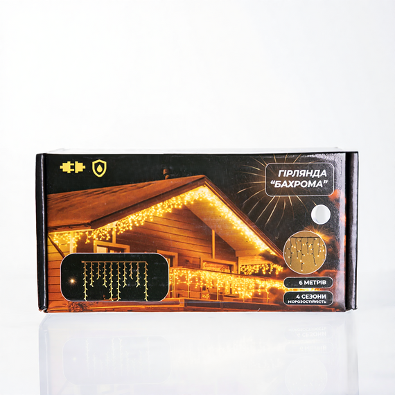 Вулична гірлянда Бахрома 6 м, 105 LED, Білий, IP44, ефект флеш | Зображення 5