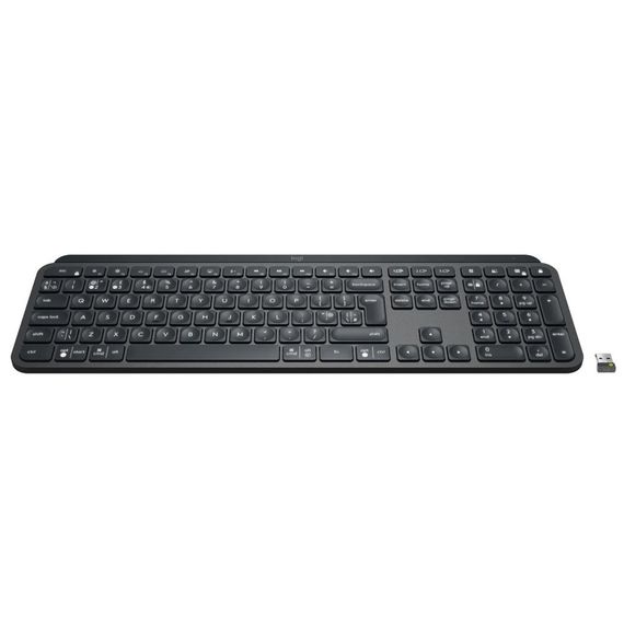 Клавіатура Logitech MX Keys Advanced for Business Wireless Illuminated UA Graphite (920-010251) | Зображення 1