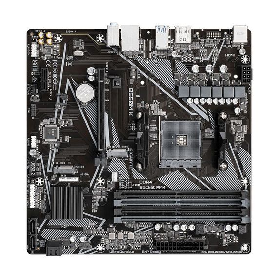 Материнська плата GIGABYTE B550M K | Зображення 1