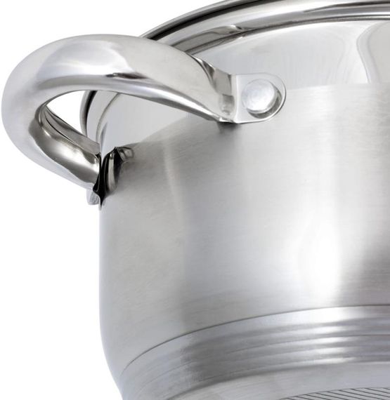 Каструля Ofenbach Casserole з нержавіючої сталі 2400мл зі скляною кришкою | Зображення 2