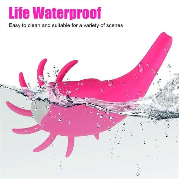 Виброкольцо с ротацией для стимуляции клитора 20 режимов Фуксия | Зображення 7