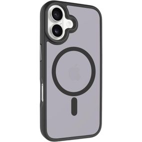 TPU+PC чохол Metal Buttons with Magnetic Fit для Apple iPhone 17 (6.3") Чорний / Black