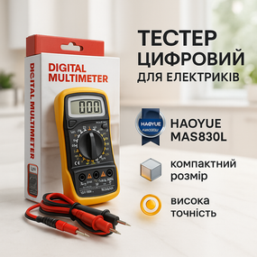 Мультиметр для електрообладнання HAOYUE, Мультиметр для змінної напруги універсальний YD-94