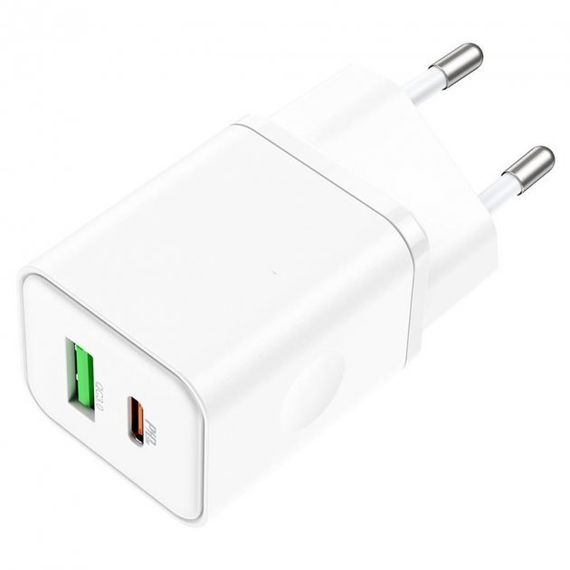 Сетевое зарядное устройство блок питания для телефона и планшета XPRO BN7 PD20W+QC3.0 белый (33156-01) | Зображення 3