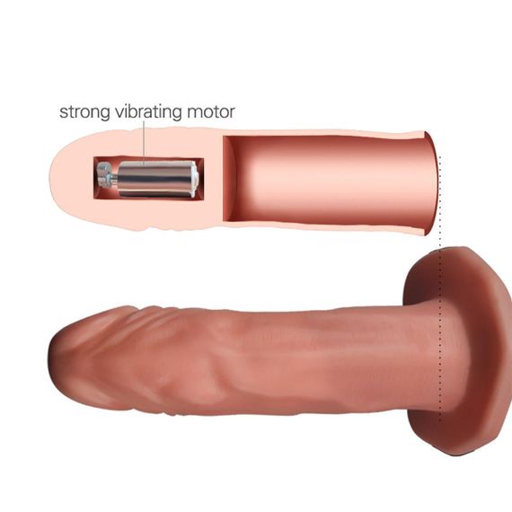 Страпон з вібро пустотілий Unisex Hollow Strap On Sex Aura | Зображення 7