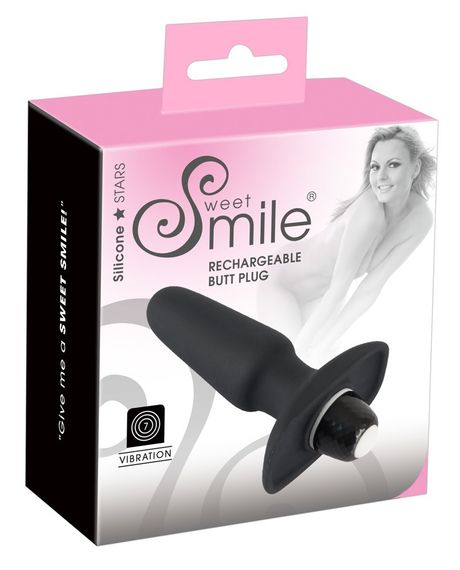 Анальна пробка з вібро Sweet Smile Rechargeable Butt Sex Aura